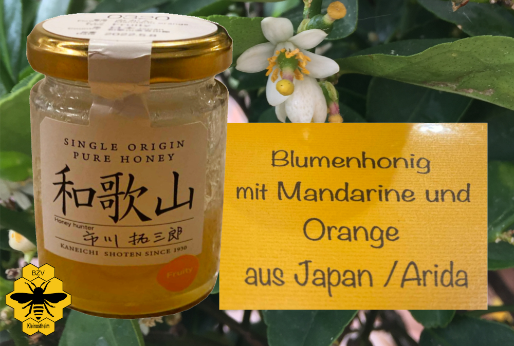 Blumenhonig mit Mandarine und Orange aus Japan